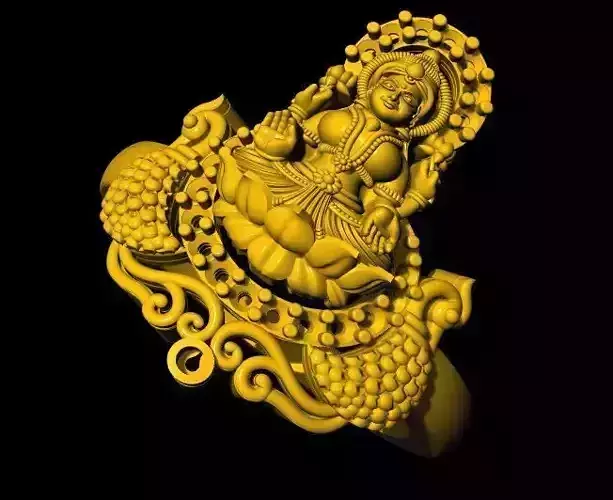 Laxmi Ring 3dm file 3D print model