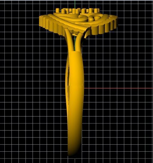 OM Ring 3dm file 3D print model_6