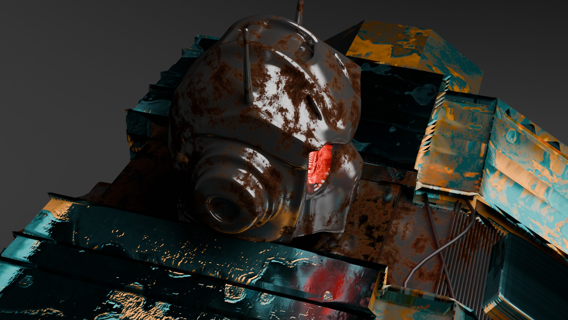 Highly Detailed Robot 3D model_7