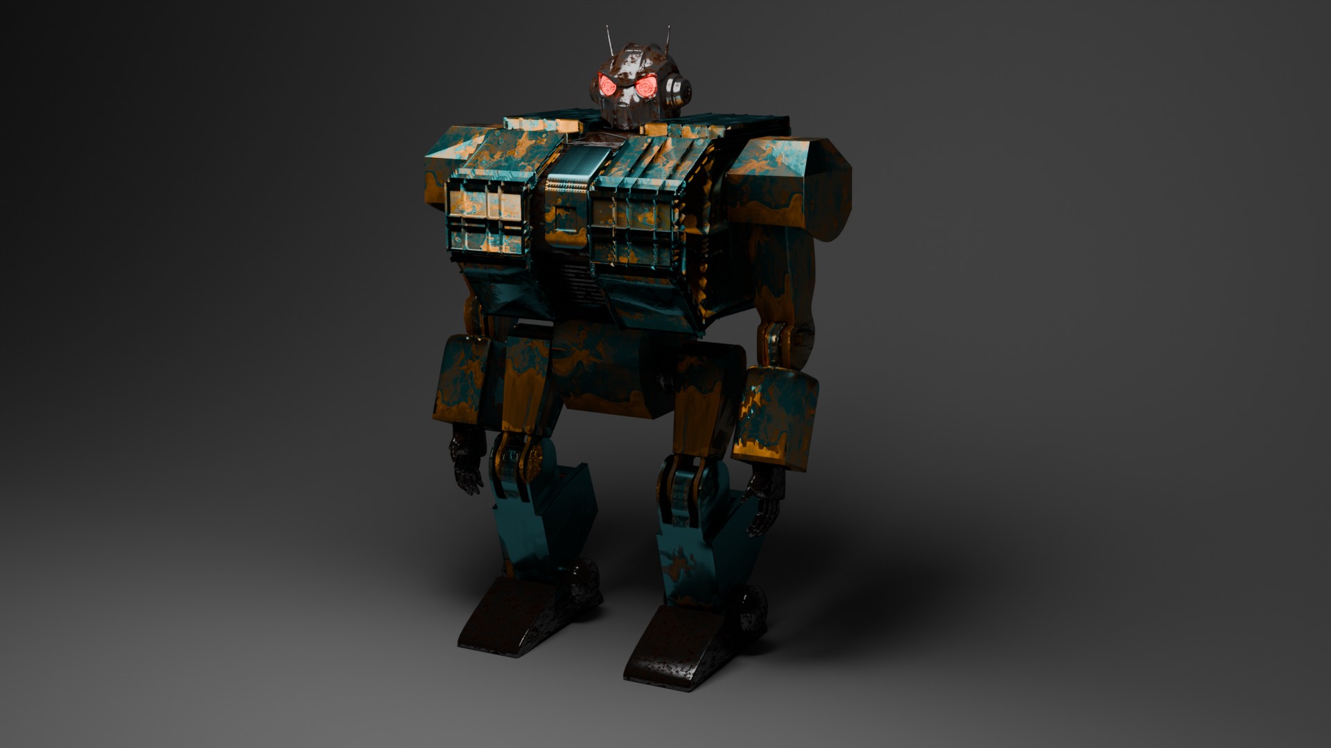 Highly Detailed Robot 3D model_2