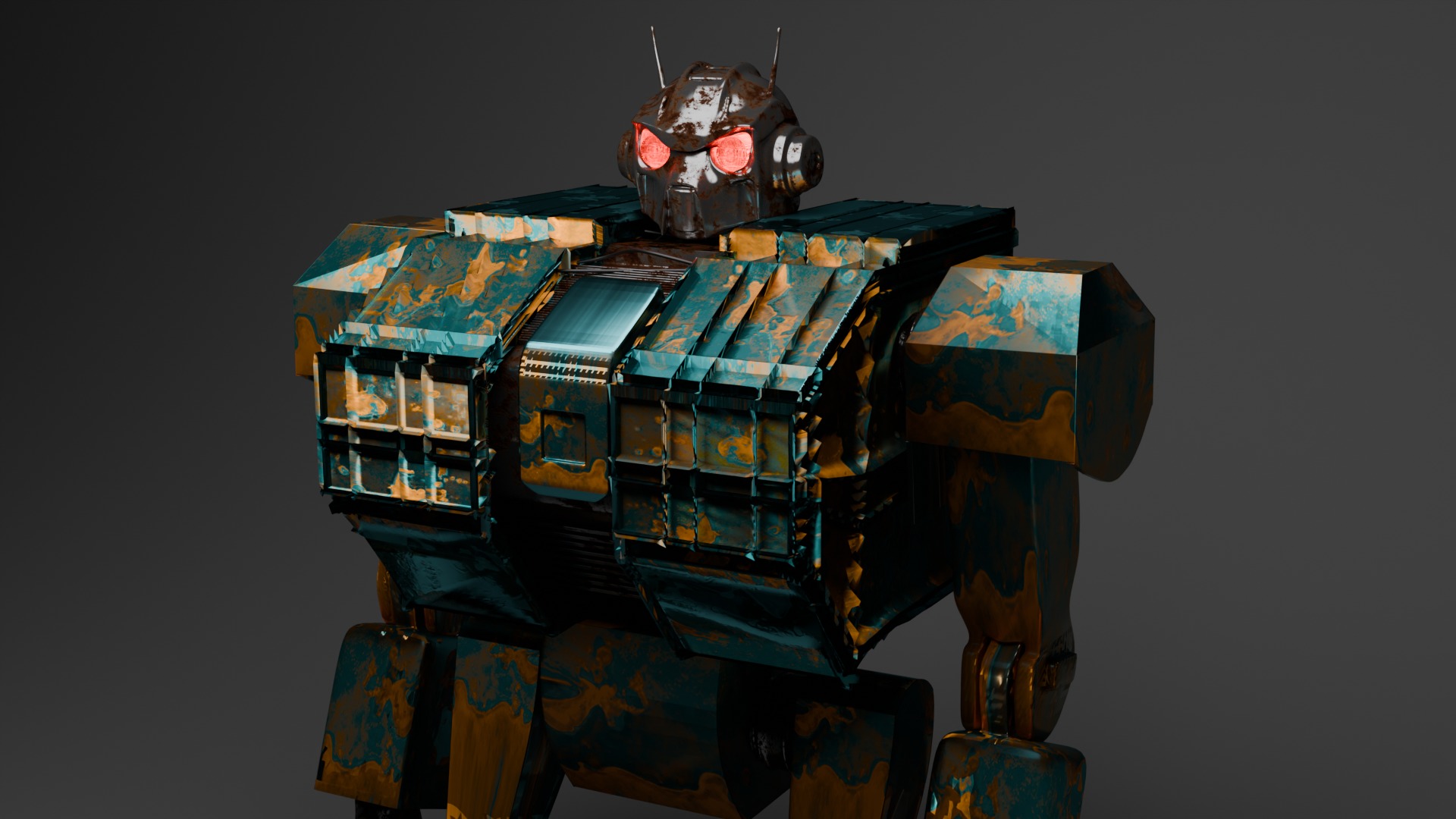 Highly Detailed Robot 3D model_3