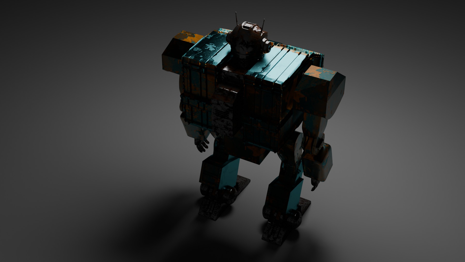 Highly Detailed Robot 3D model_8