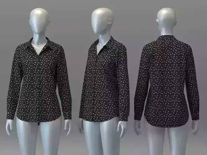 Animal Printed Basic Shirt