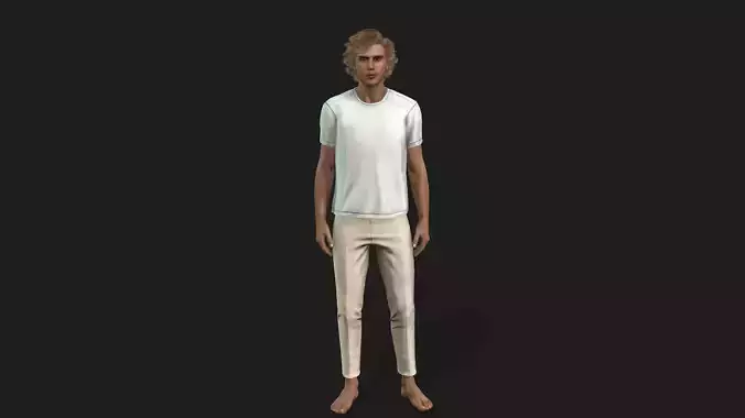 Rigged Male 3D Model 3D model