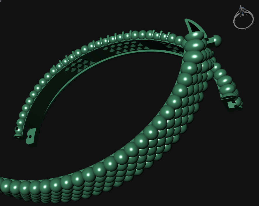 bracelet 3D print model_8