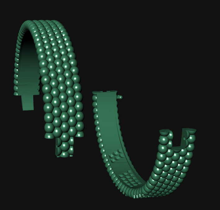 bracelet 3D print model_17