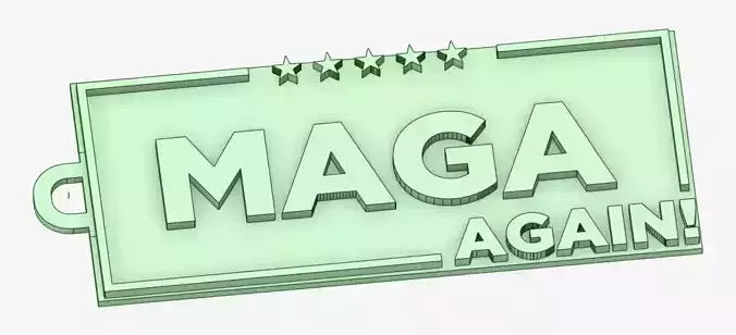 MAGA Again Keychain