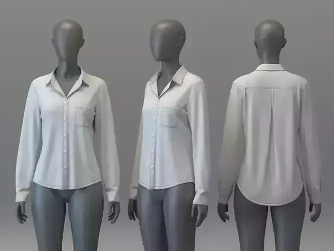 Button-up Jersey Shirt