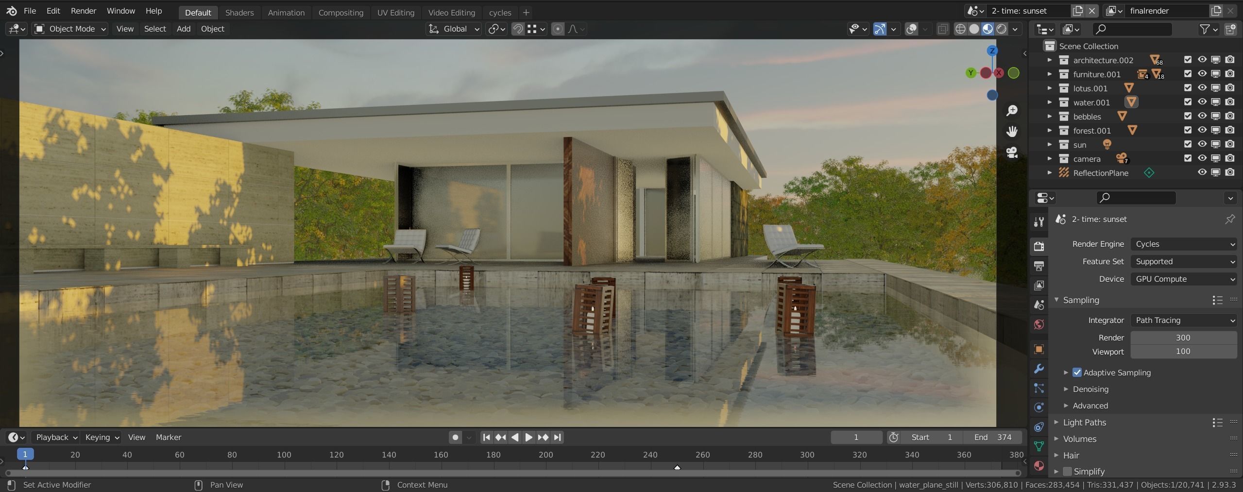 Barcelona Pavilion Free 3D model_3