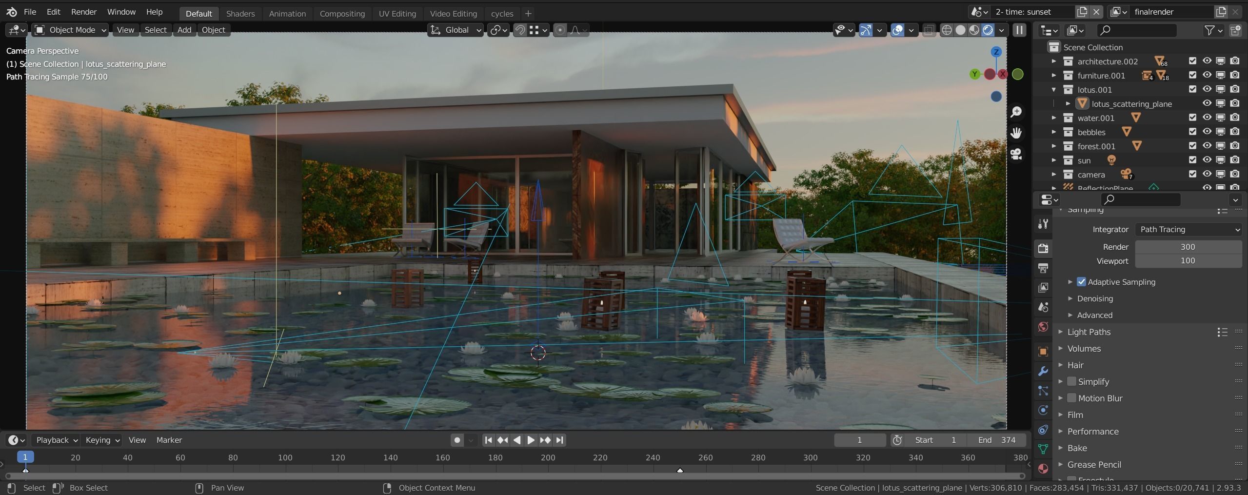 Barcelona Pavilion Free 3D model_7