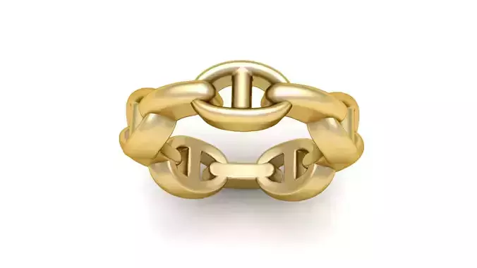 Chain ring for men Fashion 3d printable Model 3D print model
