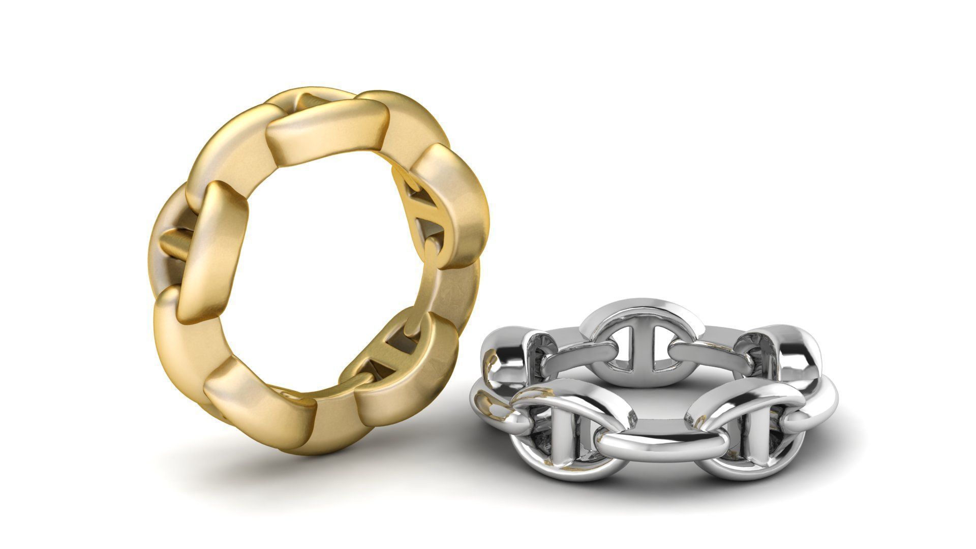 Chain ring for men Fashion 3d printable Model 3D print model_1