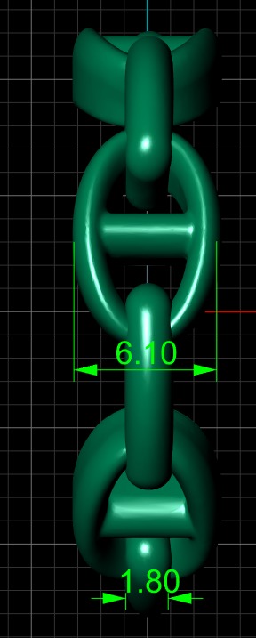 Chain ring for men Fashion 3d printable Model 3D print model_6
