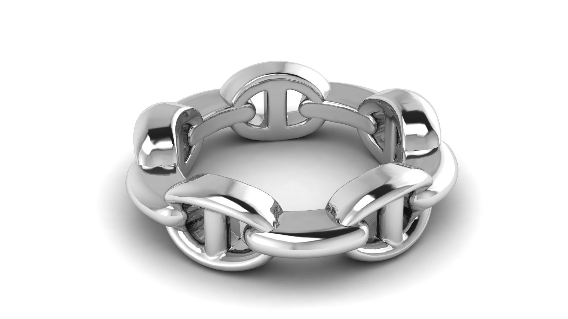 Chain ring for men Fashion 3d printable Model 3D print model_4