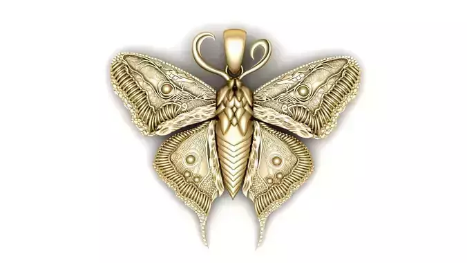 Butterfly Pendant 3d Printable Model