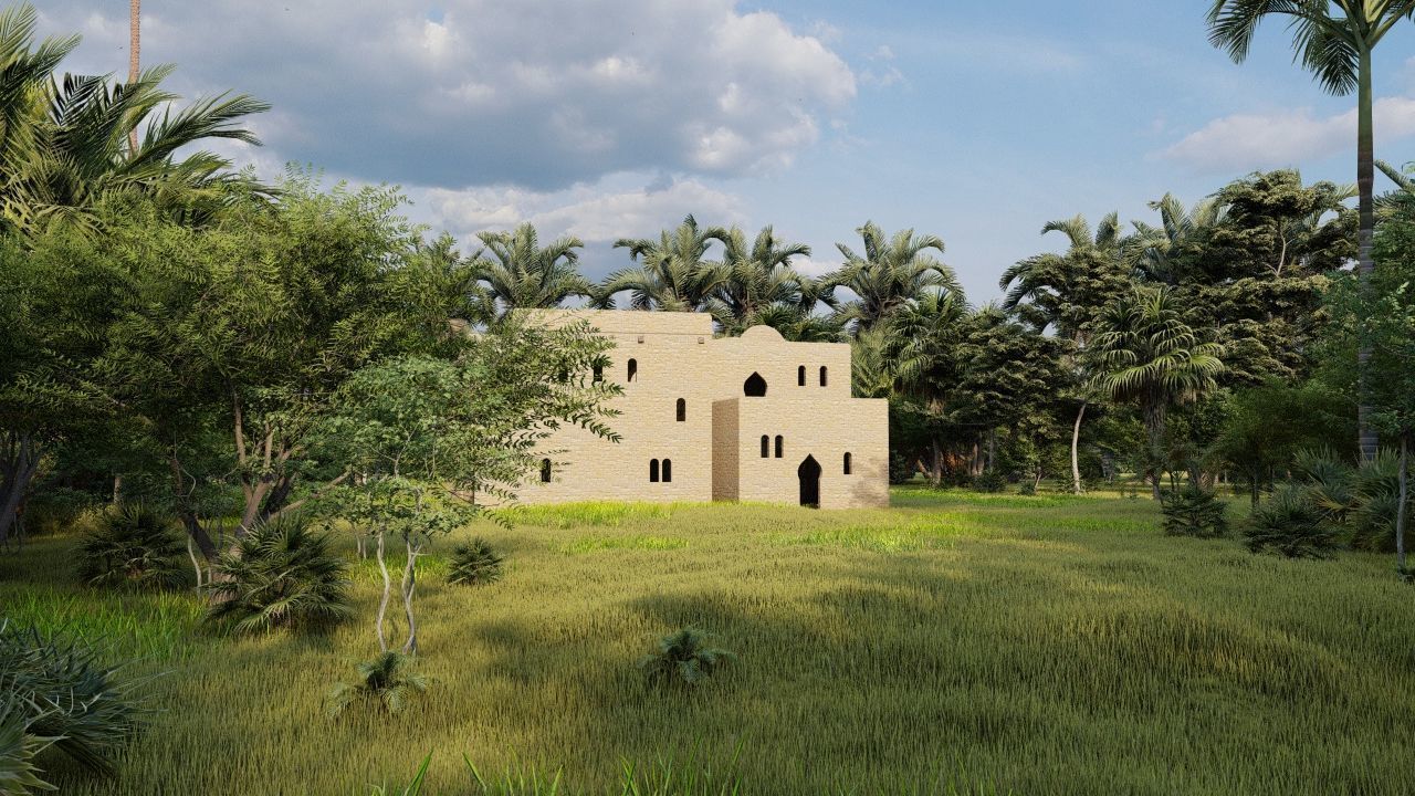 traditional house-Vilage in forest-old house 3D model_5
