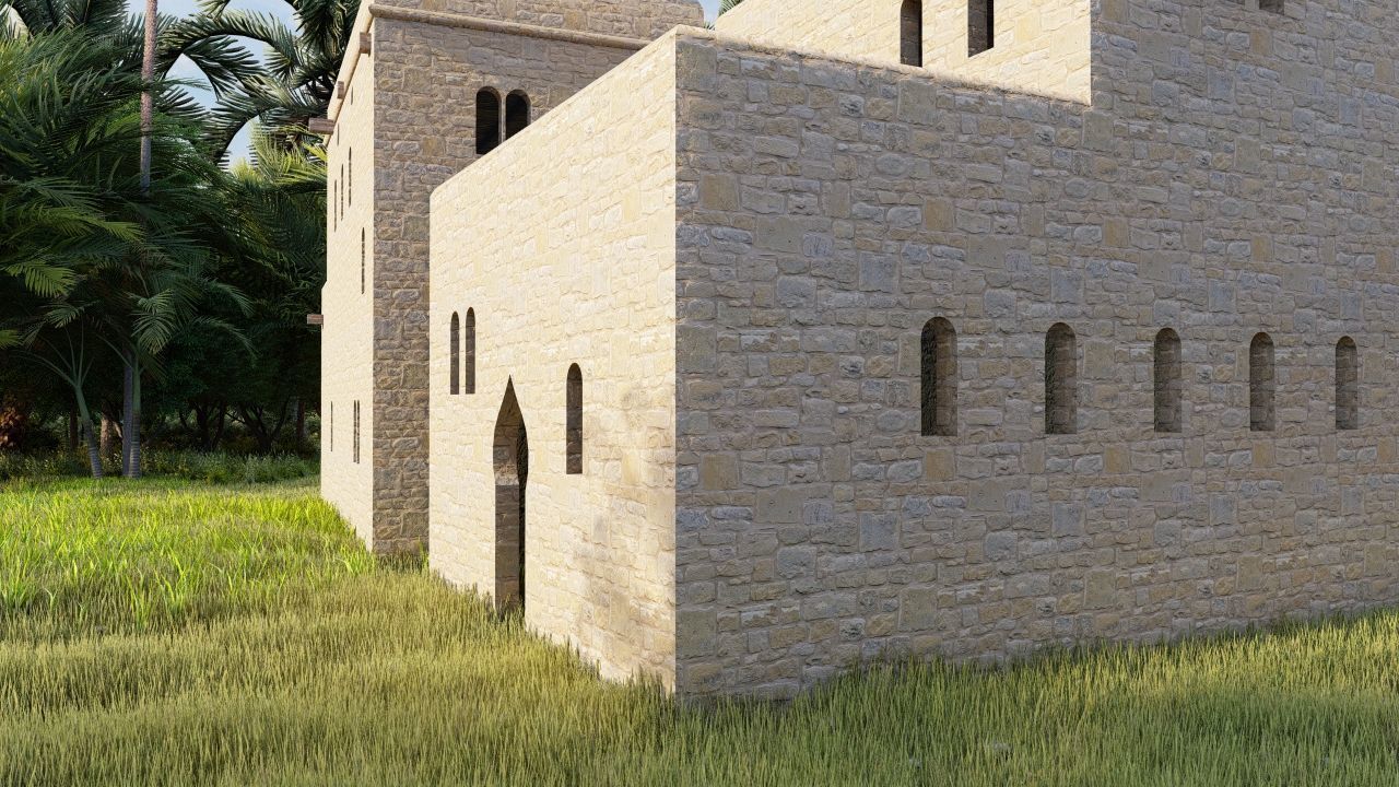 traditional house-Vilage in forest-old house 3D model_7