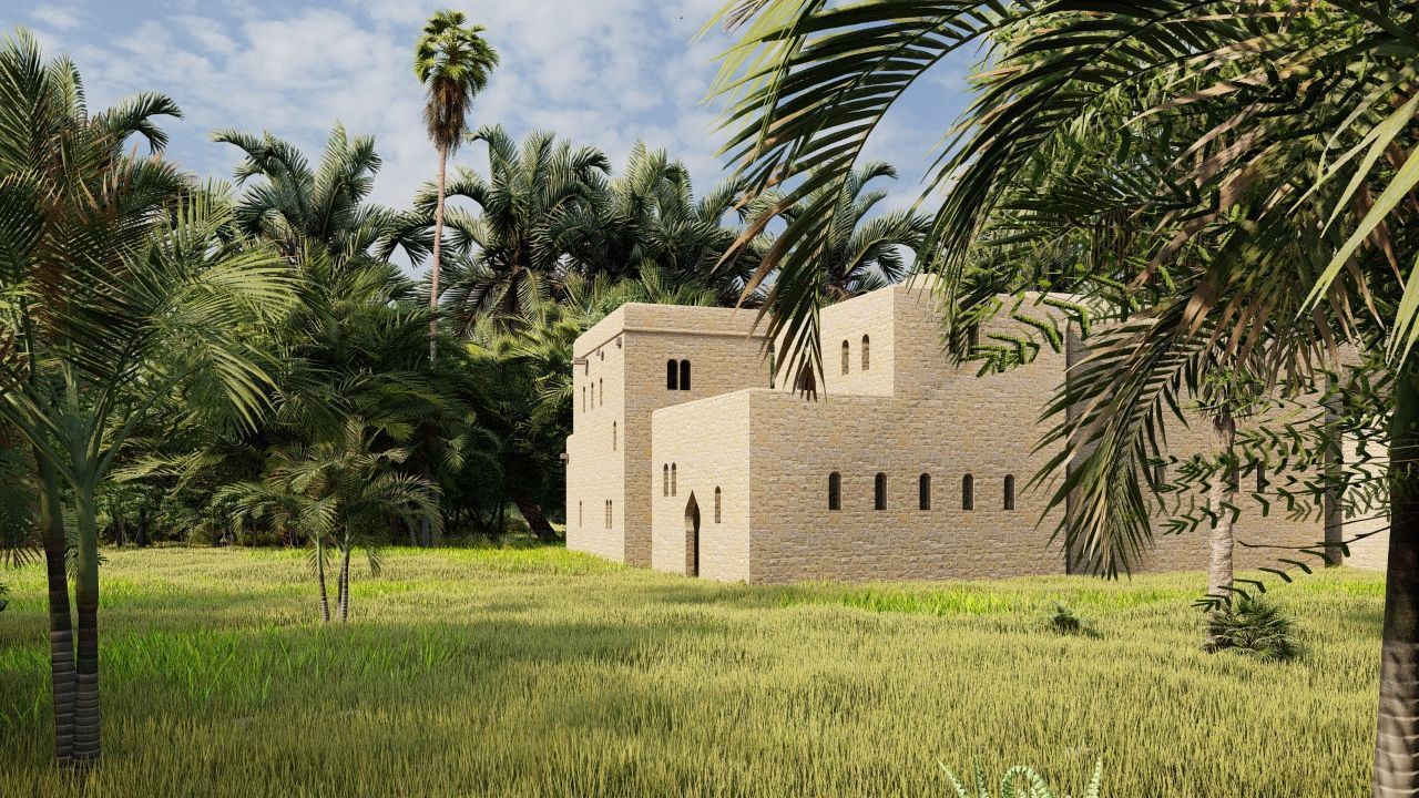 traditional house-Vilage in forest-old house 3D model_6