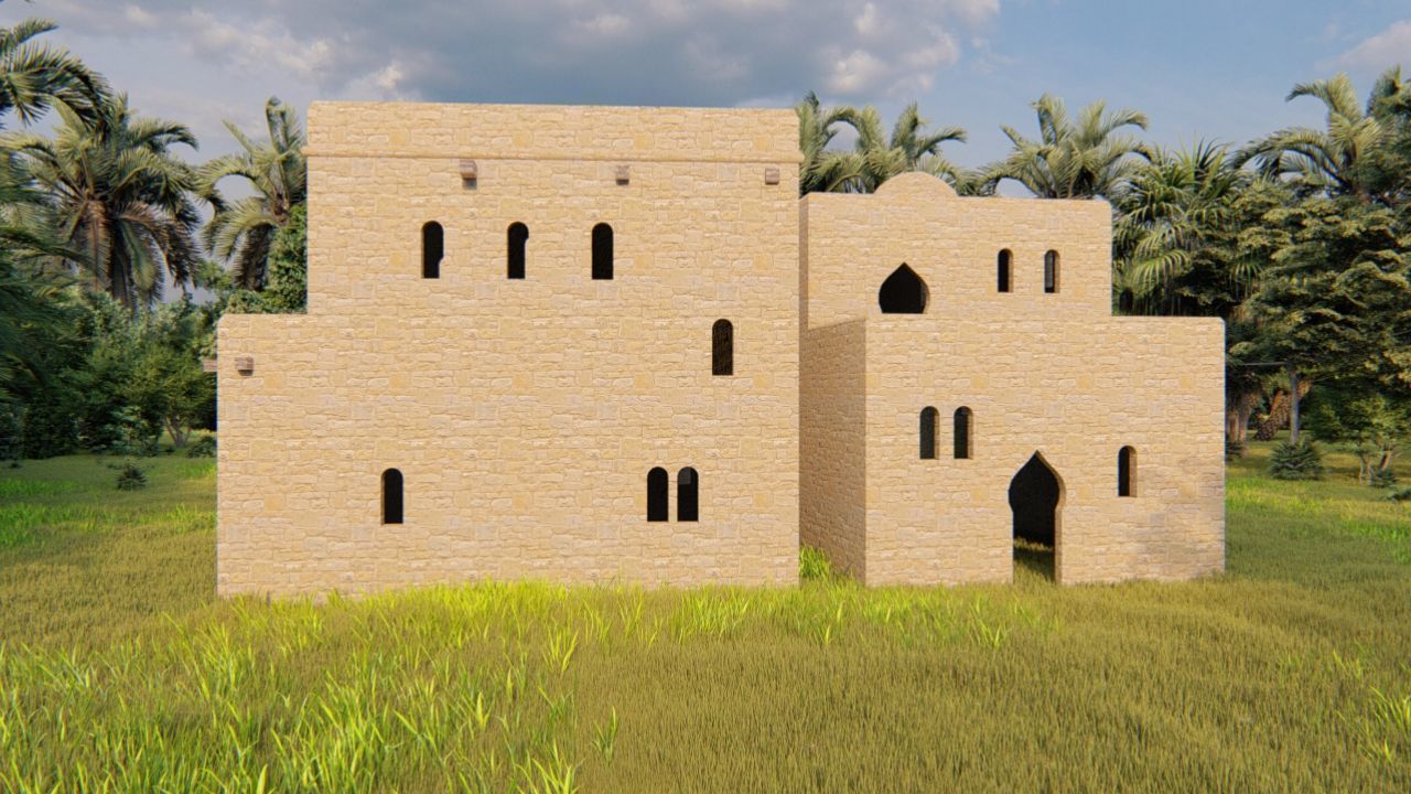 traditional house-Vilage in forest-old house 3D model_14