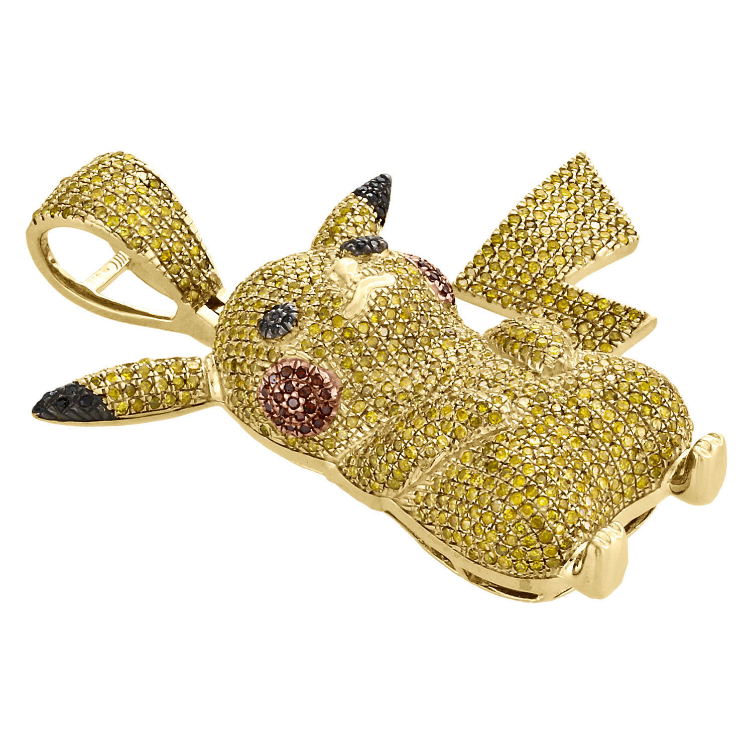 Pikachu Diamond Pendant 3D print model_4