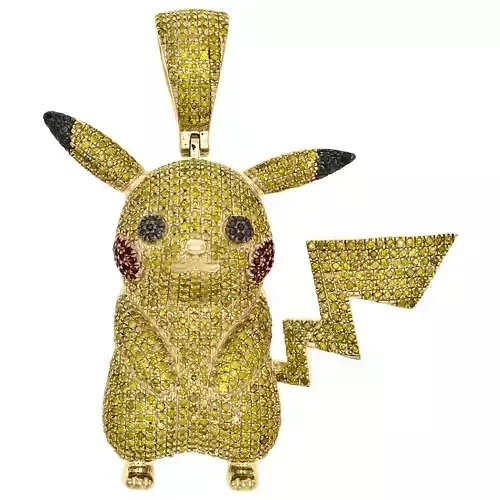 Pikachu Diamond Pendant