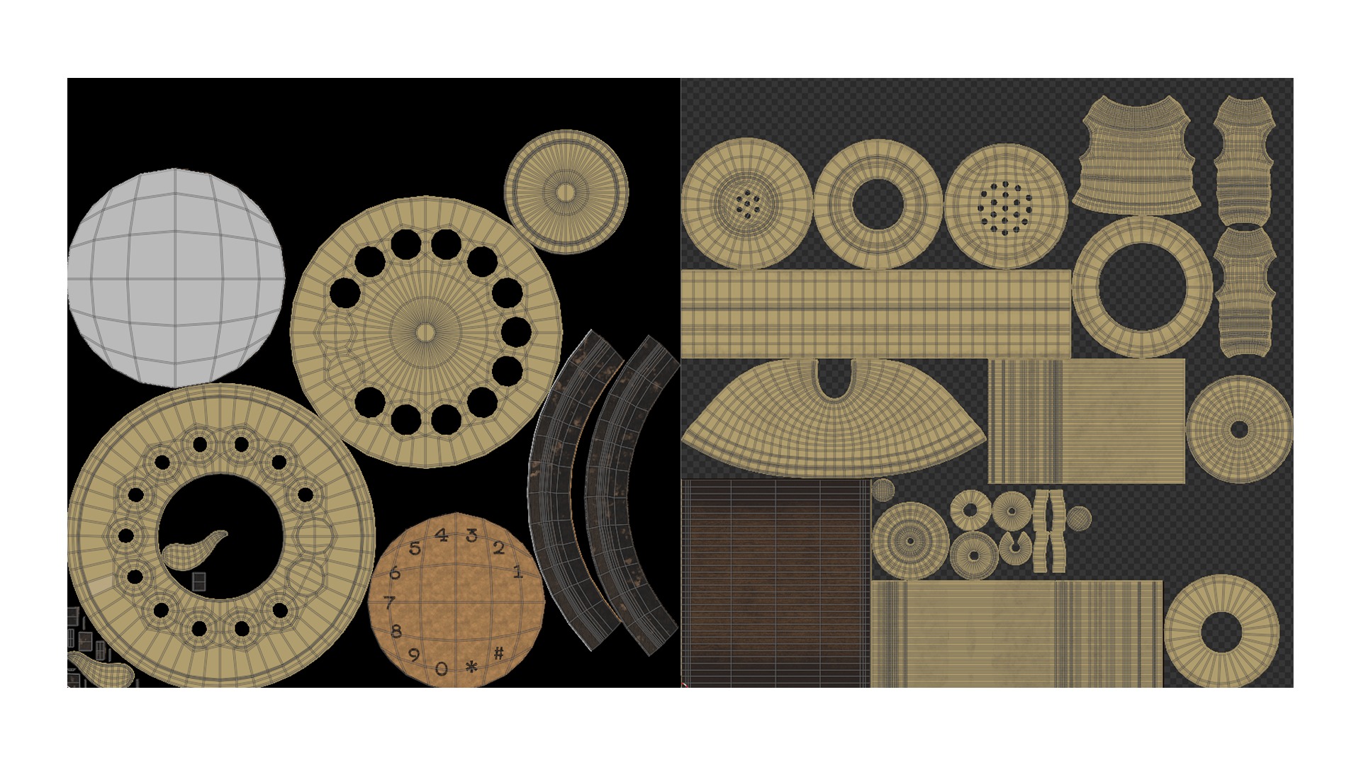 Vintage Rotary Telephone 3D model_11