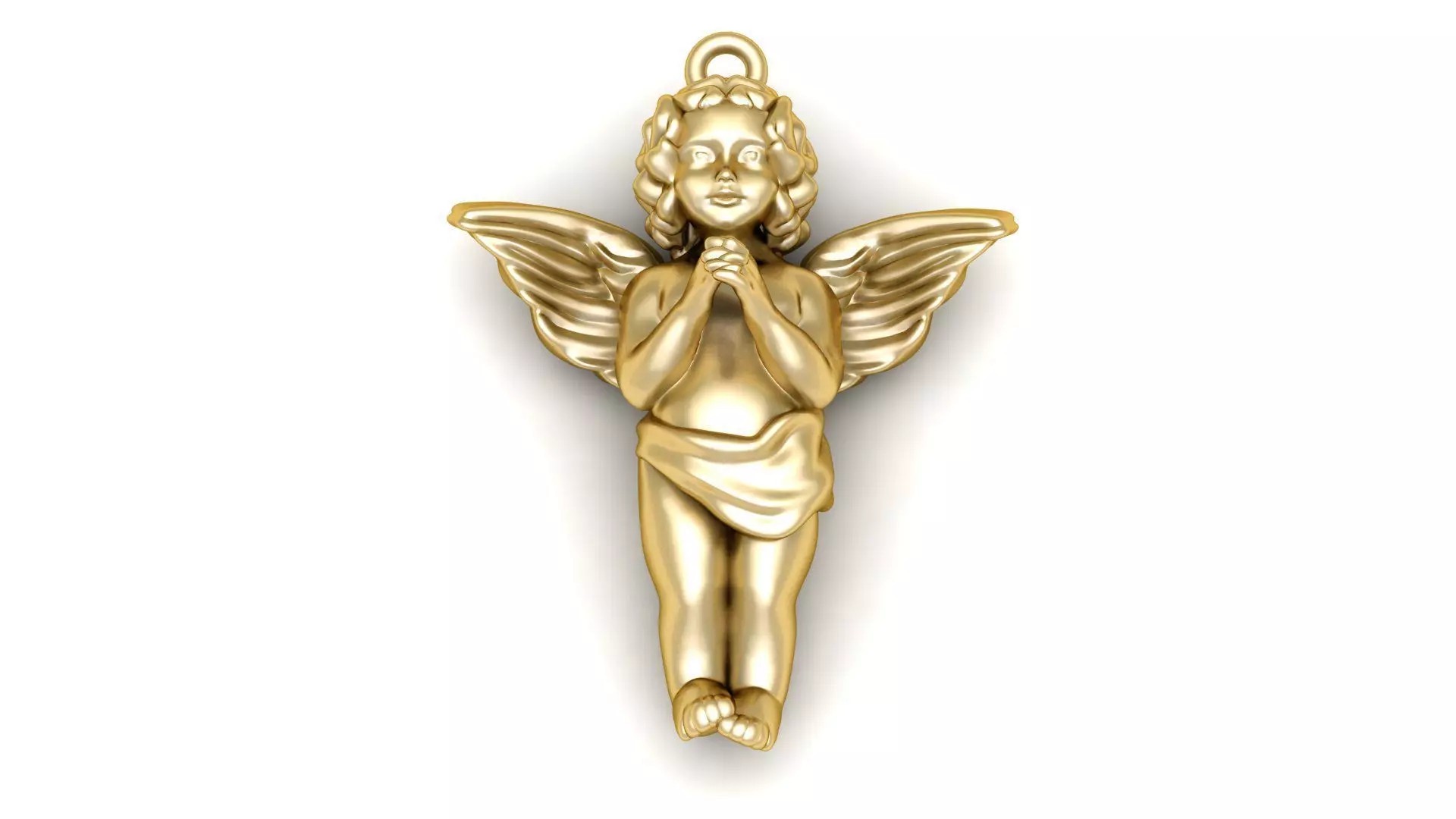 Cute Angel Baby Pendant 3d Printable Model 3D print model