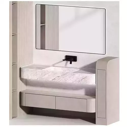 Bathroom cabinet furniture Modern Sink Mirror