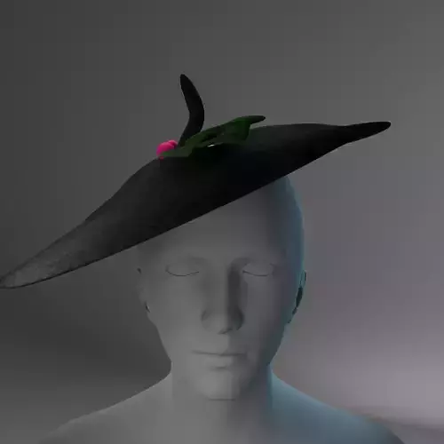 Festive Holly Hat 3D Model