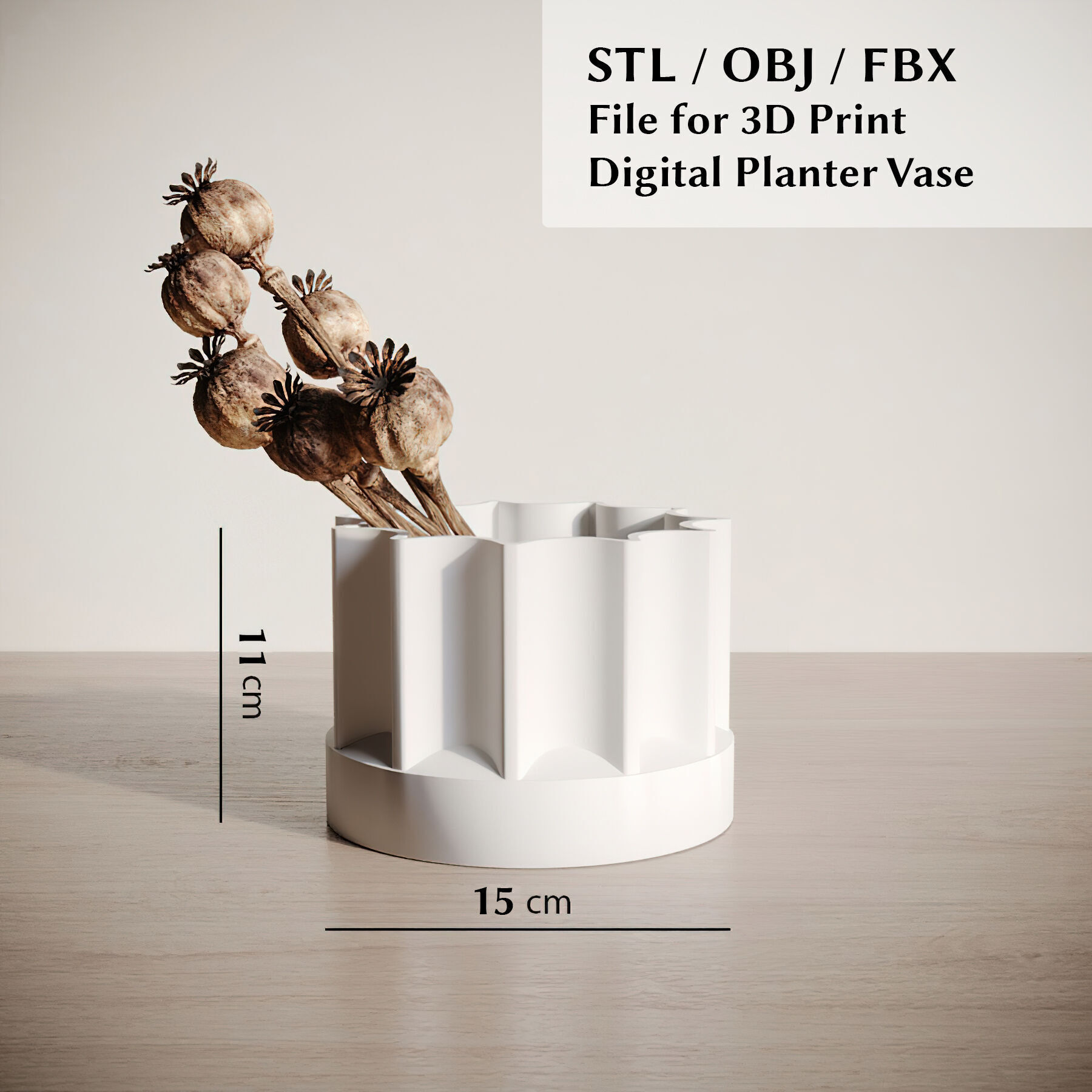 3D Printed 01 Vases for flowers 3D print model 3D print model_2