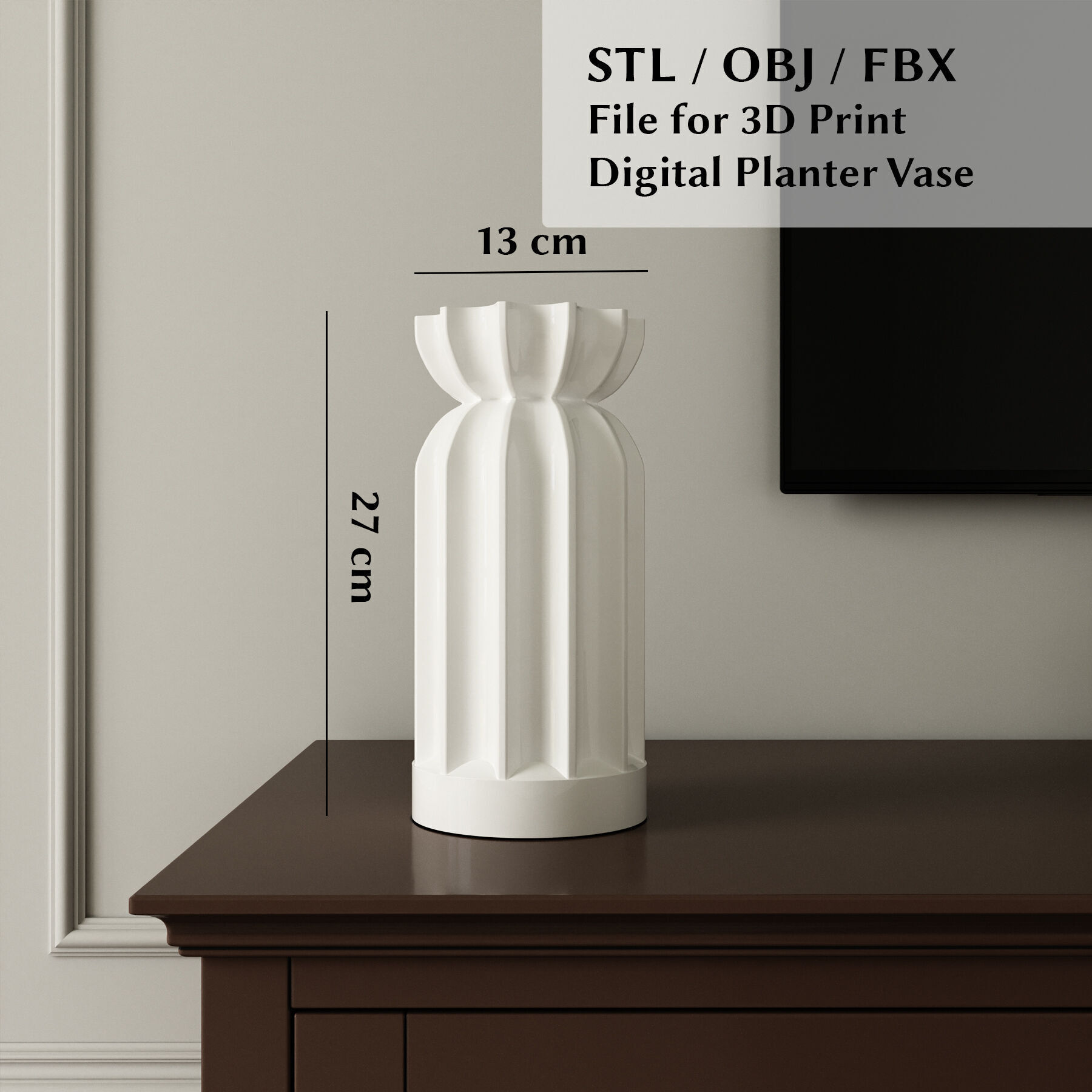 3D Printed 01 Vases for flowers 3D print model 3D print model_1