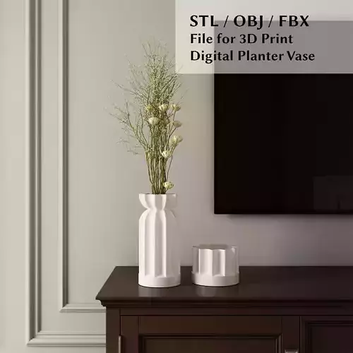 3D Printed 01 Vases for flowers 3D print model