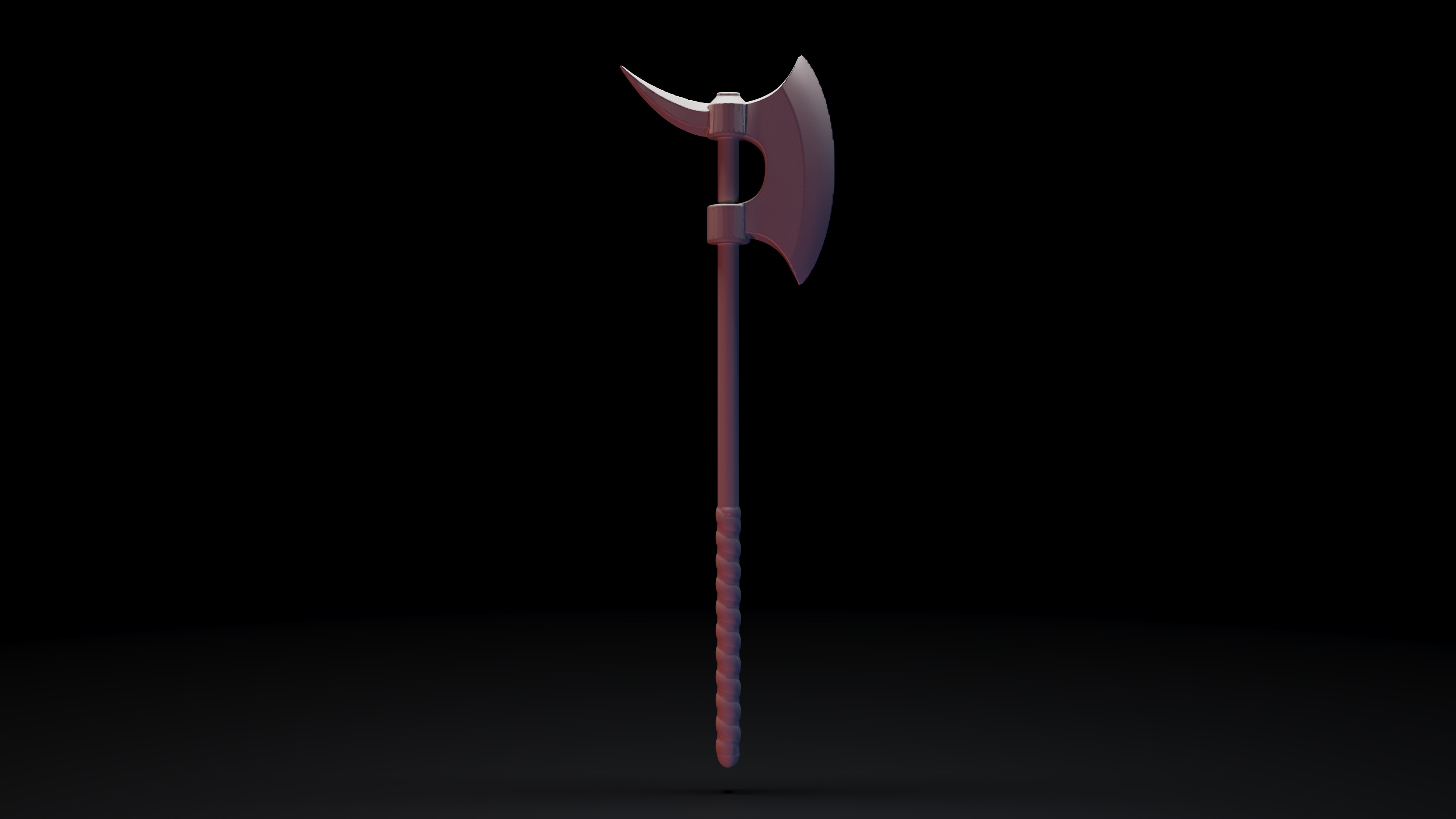 conan barbarian axe 3D print model_1