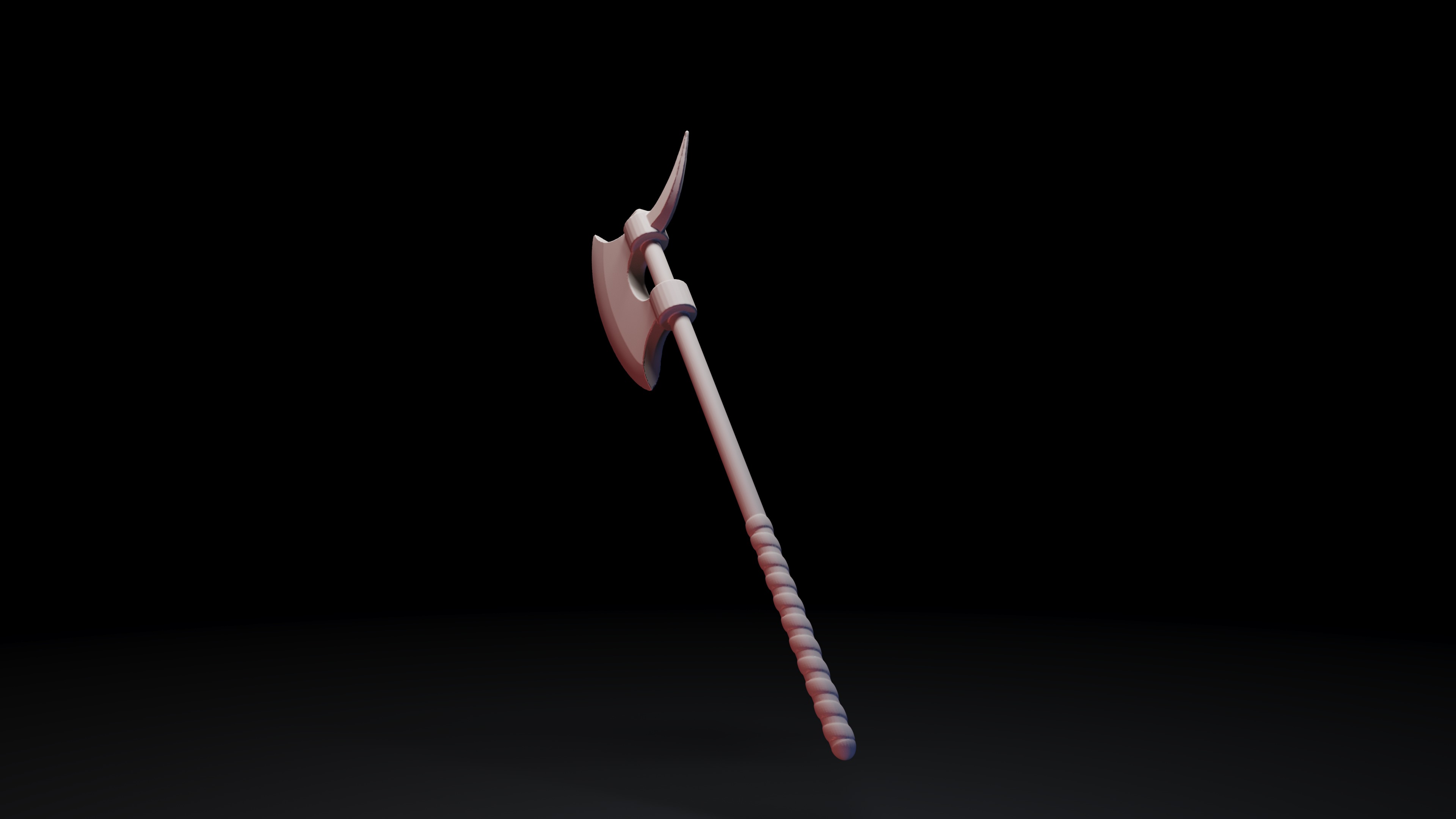 conan barbarian axe 3D print model_2