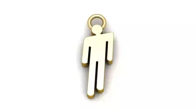 Billie Eilish Pendant 3d Printable Model  3D print model