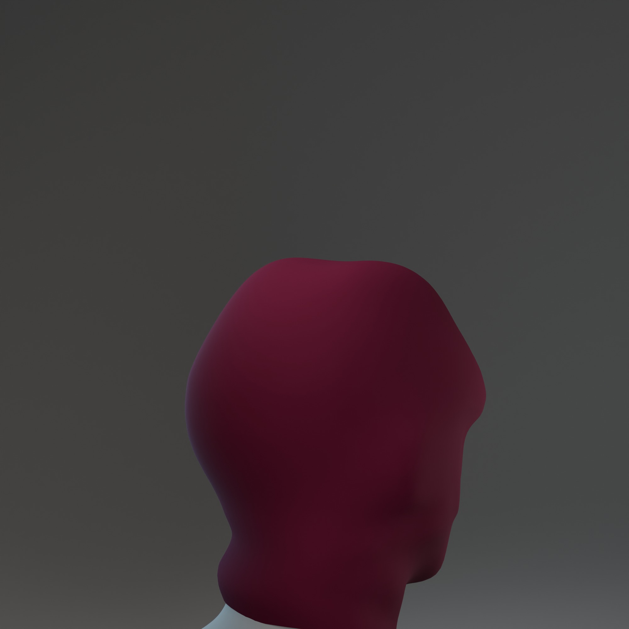 Black Balaclava Mask 3D Model Low-poly 3D model_6