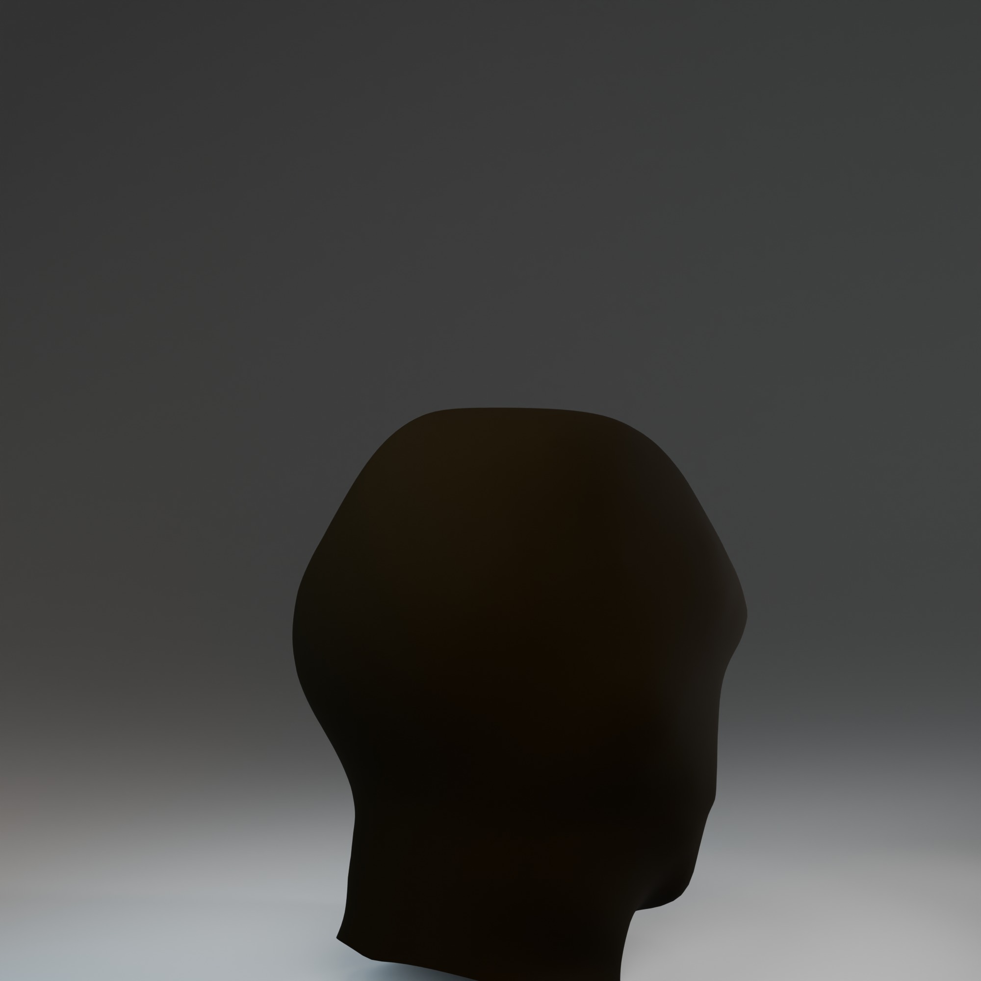 Black Balaclava Mask 3D Model Low-poly 3D model_2