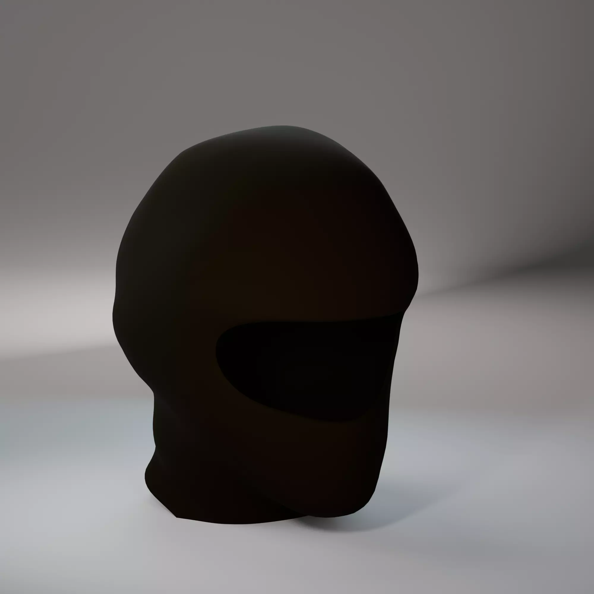Black Balaclava Mask 3D Model Low-poly 3D model_0