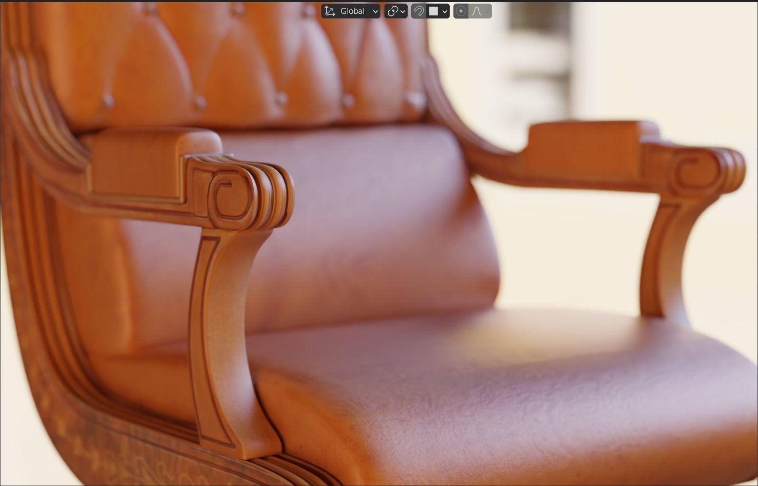 Classic Chair 3D model_8