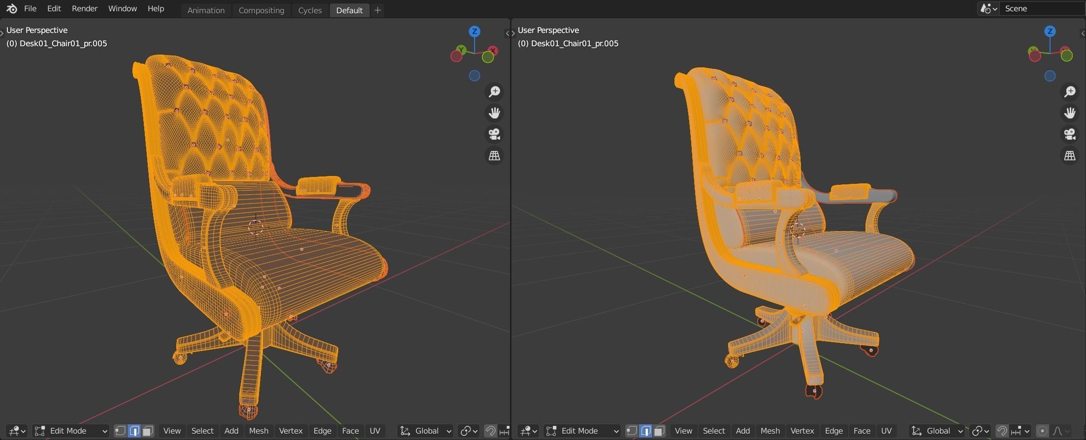 Classic Chair 3D model_6
