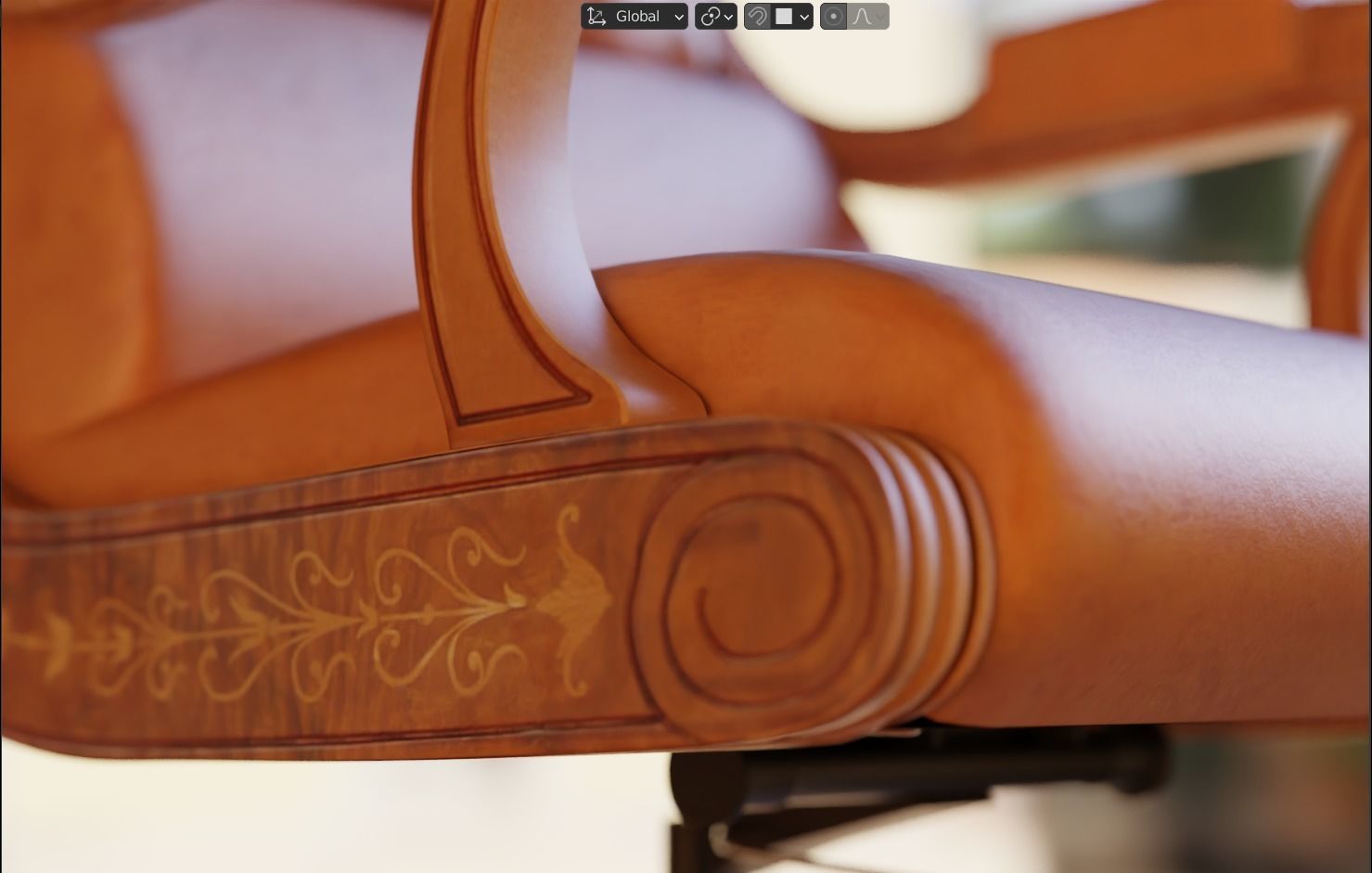 Classic Chair 3D model_9