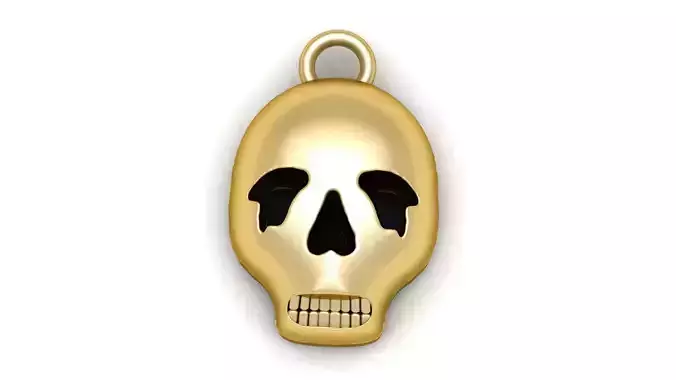Skull Head Pendant 3d Printable Model