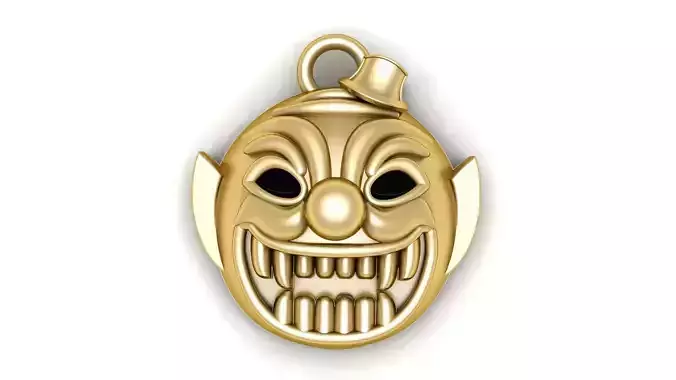Monster Jocker Face Pendant 3d printable Model