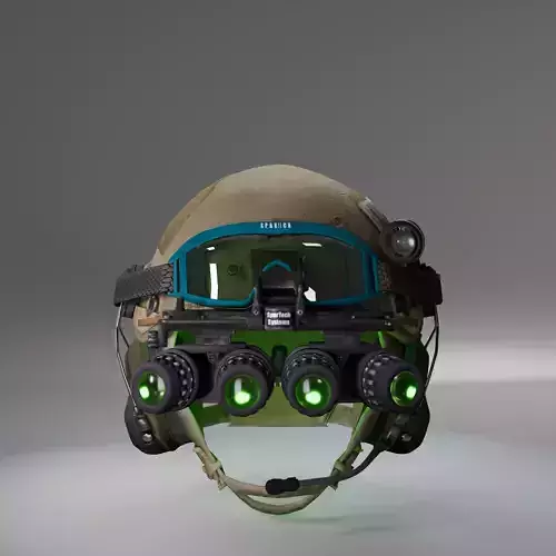 Advanced Combat Helmet 3D Model Military Tactical Helmet Free low-poly 3D model