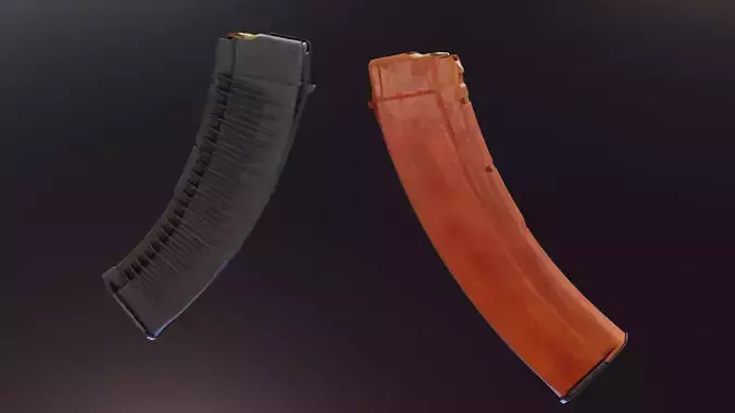 RPK74 Magazines Low-poly 3D model