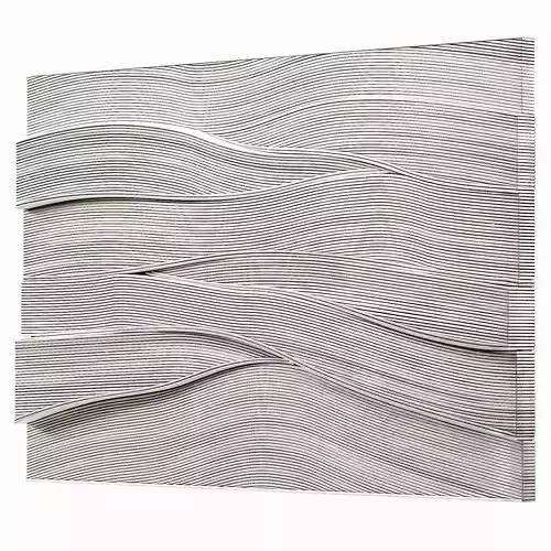 Wall art Marlene by Palecek Wave rattan decor