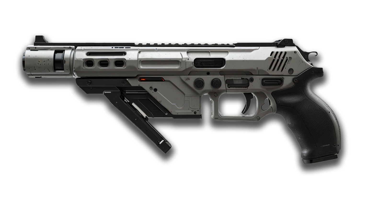 Lowpoly Sci-fi Futuristic Gun Pack 3D model_2