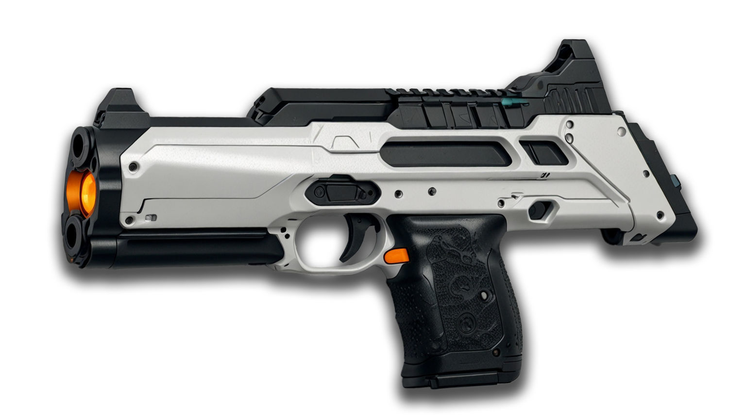 Lowpoly Sci-fi Futuristic Gun Pack 3D model_1