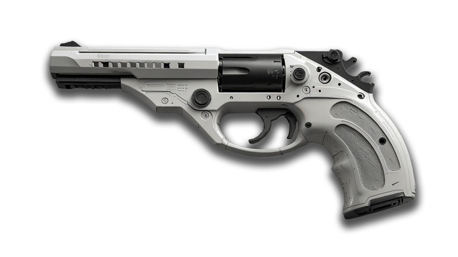 Lowpoly Sci-fi Futuristic Gun Pack 3D model_3