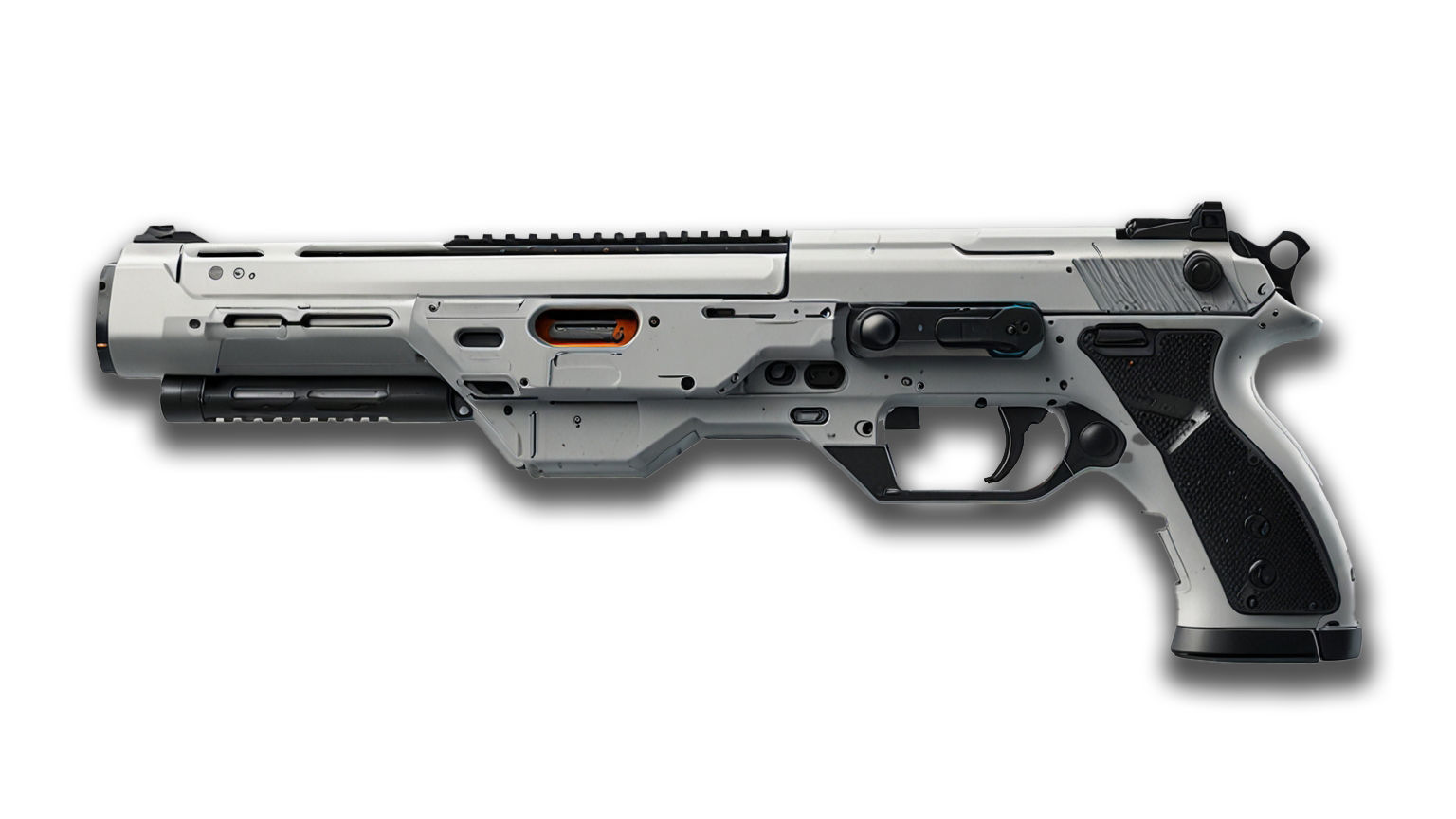 Lowpoly Sci-fi Futuristic Gun Pack 3D model_4